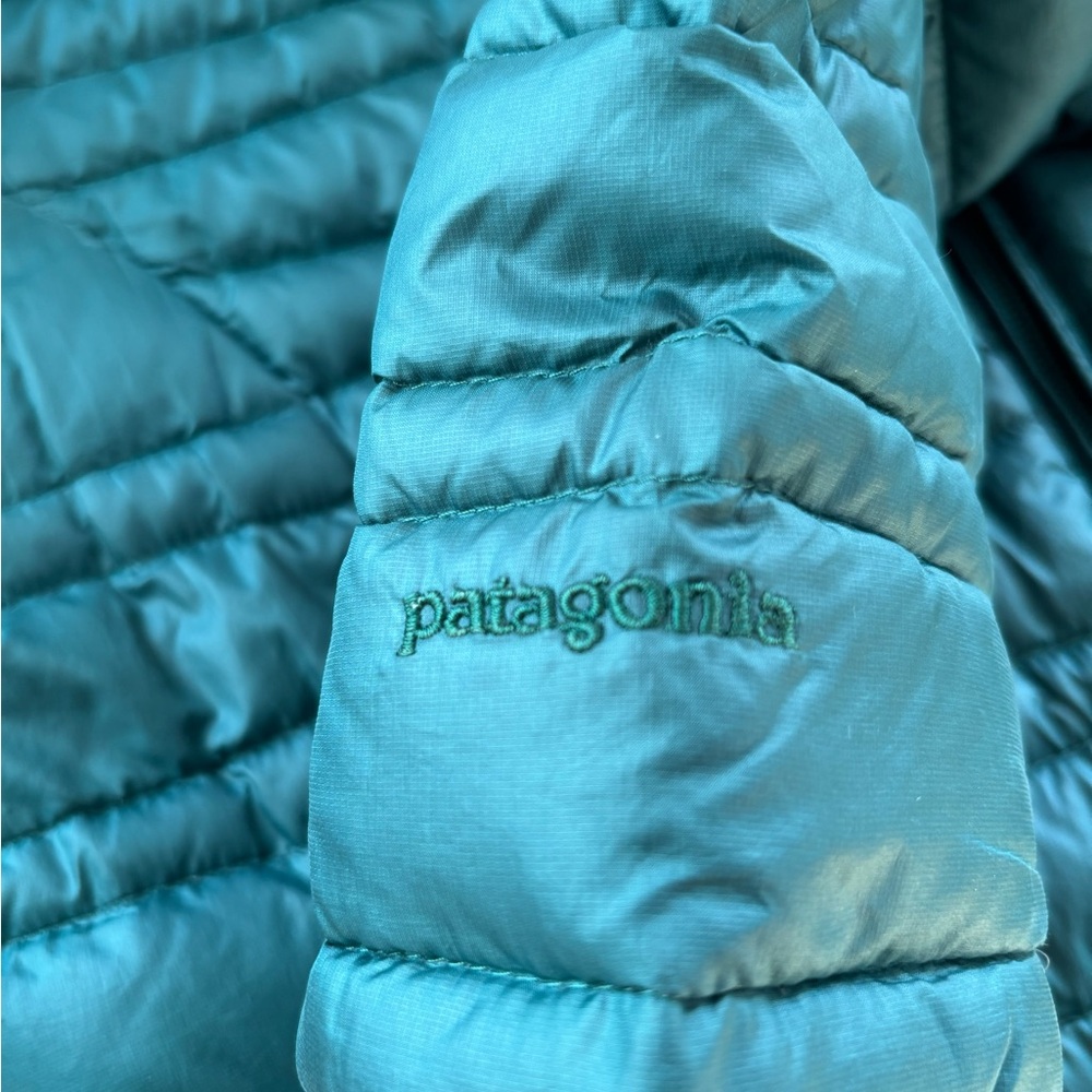 Patagonia Fiona Parka  Green 600-fill-power down insulation women’s M - Picture 6 of 10